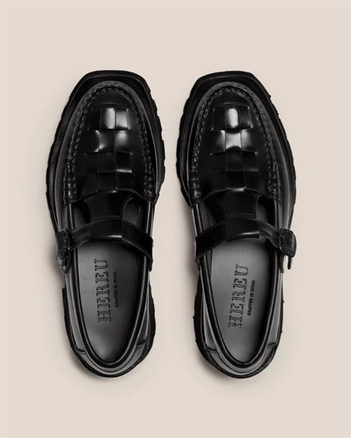 HEREU SOLLER SPORT T-BAR LOAFER BLACK